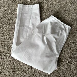 Eileen Fisher White Pull On Pants Size M